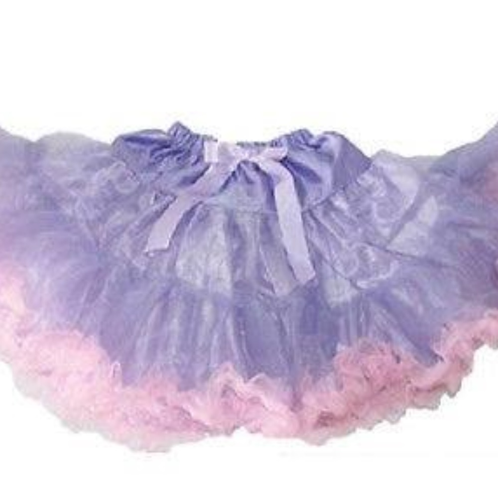 New Ruffled Lavender/Pink Pettiskirt L 10-12